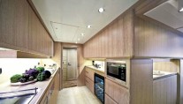 Ferretti Custom Line Motor Yacht Svitlana Galley